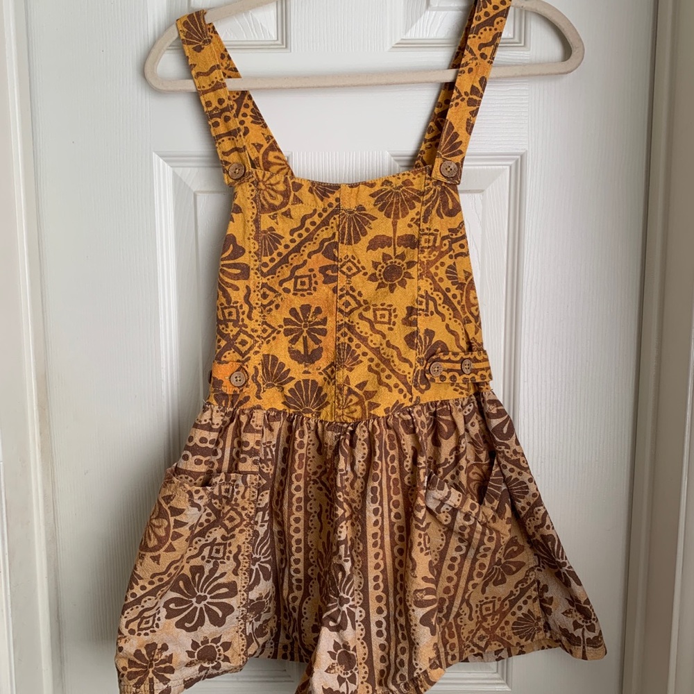 Free People Palm Bay Printed Shortalls Romper